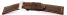 Strong buckle watch strap - Oiled Russian leather - brown