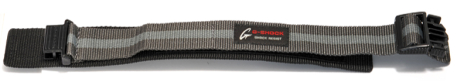 Genuine CASIO Velcro watch strap f.G-2900, DW-9000, DW-9400, DW-003 black/grey