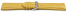 Watch strap - Genuine grained leather - yellow