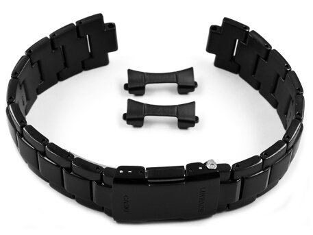 Genuine Casio Black Stainless Steel Watch Strap Bracelet...