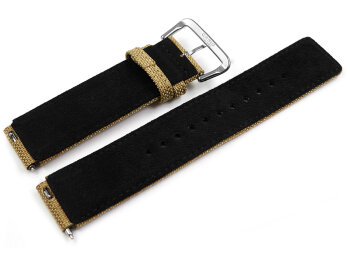Genuine Casio G-Steel Beige Cloth Watch Strap for GST-B300E GST-B300 GST-B300SD