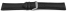 Watch strap - Genuine grained leather - black