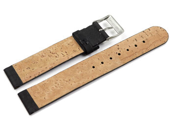 Vegan Cork Black Watch Strap 12mm 14mm 16mm 18mm 20mm 22mm