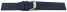 Watch strap Silicone smooth dark blue 18mm 20mm 22mm