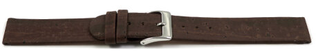 Vegan Cork Dark brown Watch Strap 12mm 14mm 16mm 18mm 20mm 22mm