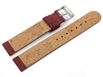 Vegan Cork bordeaux Watch Strap 12mm 14mm 16mm 18mm 20mm 22mm