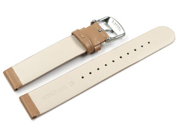 Vegan Apple Fibre Light Brown Watch Strap 22mm Steel