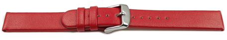 Vegan Apple Fibre Red Watch Strap 20mm Steel