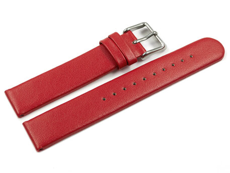 Vegan Apple Fibre Red Watch Strap 20mm Steel