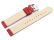 Vegan Apple Fibre Red Watch Strap 20mm Steel