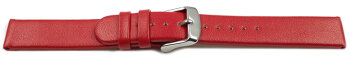 Vegan Apple Fibre Red Watch Strap 22mm Steel