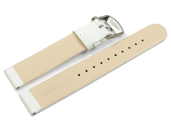 Vegan Apple Fibre White Watch Strap 20mm Steel