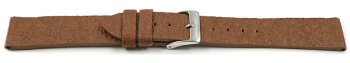Vegan Pineapple Watch Strap Light Brown 18mm Steel