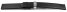 Vegan Apple Fibre Black Watch Strap Foldover Clasp 12mm 14mm 16mm 18mm 20mm 22mm