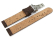 Vegan Cork Foldover Clasp Dark Brown Watch Strap 12mm 14mm 16mm 18mm 20mm 22mm