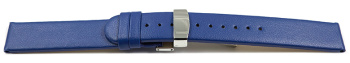 Vegan Apple Fibre Blue Watch Strap Foldover Clasp 12mm...