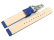 Vegan Apple Fibre Blue Watch Strap Foldover Clasp 12mm 14mm 16mm 18mm 20mm 22mm