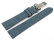 Blue Vegan Pineapple Watch Strap Foldover Clasp 14mm 16mm 18mm 20mm 22mm