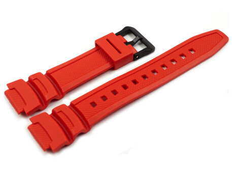 Genuine Casio Replacement Red Resin Watch Strap W-218H...