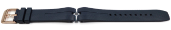 Genuine Lotus Dark Blue Rubber Watch Strap for 18190/2