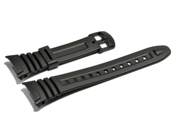 Watch strap Casio for W-96, rubber, black