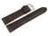 Lotus Dark Brown Leather Watch Strap for 18576  crocodile print