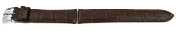 Lotus Brown Croc Grained Leather Watch Strap for 18219 suitable for 15798