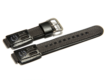 Genuine Casio Replacement grey/black Leather/Cloth Watch strap for DW-003B, DW-004B, DW-9000