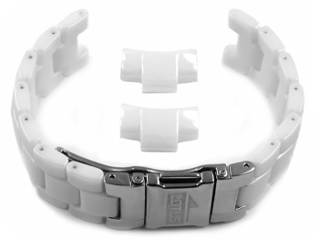 Genuine Lotus White Ceramic Watch Link Bracelet 15929 15930