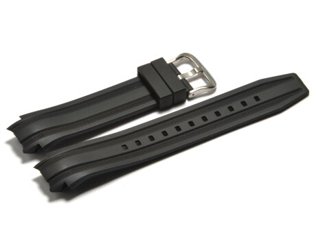 Watch strap Casio for AMW-702, rubber, black