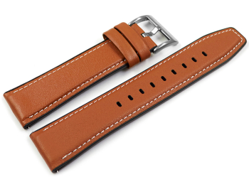 Genuine Lotus Replacement Brown Leather Watch Strap...