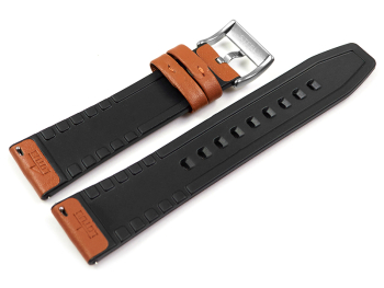 Genuine Lotus Replacement Brown Leather Watch Strap 550008 50008/1 50008/3