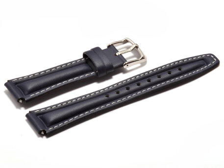 Watch strap Casio for EFA-113L-1A2V, Leather, blue