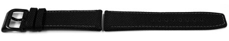 Genuine Festina Black Leather Cloth Watch Strap F16584