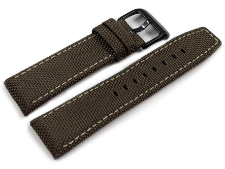 Genuine Festina Dark Brown Leather Cloth Watch Strap F16584 