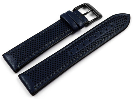 Festina Blue Leather Hole patterned Watch Strap with...
