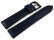 Festina Blue Leather Hole patterned Watch Strap with Black Edge F20359/2 F20359