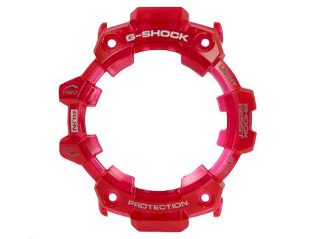 Casio G-Squad Replacement Transparent Red Resin Bezel...