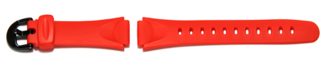 Watch strap Casio for LW-200, rubber, red