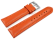 Watch strap - Genuine leather - smooth - orange