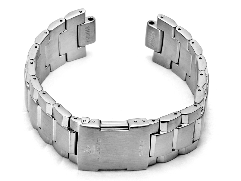 Casio Uhrenarmband Leder Band Schwarz/Gelb 22mm WVQ-550LE-9 WVQ