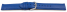 Watch band - genuine leather - smooth - blue