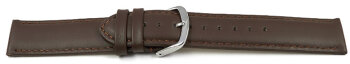 Watch Strap Genuine Italy Leather Soft Padded Dark Brown 8-28 mm