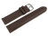 Watch band - genuine leather - smooth - brown