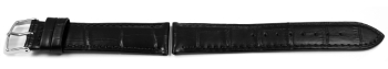 Lotus Black Leather Croc Grained Watch Strap for 15961...