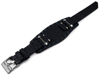 Genuine Lotus 15686  Black Leather Replacement Watch Strap