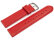 Watch band - genuine leather - smooth - red