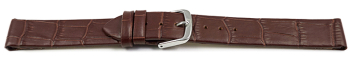 Watch band - genuine leather - croco - for fixed pins -...