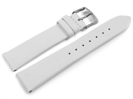 Lotus White Leather Watch Strap steel tone buckle...