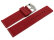 Watch strap Silicone smooth red 18mm 20mm 22mm